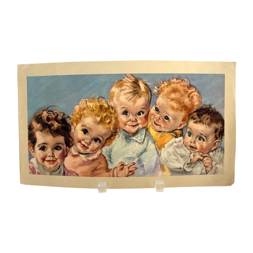 Maud Tousey Fangel The 57 Babies Heinz Ad 1941 Litho Print 8 x 14" Pastel Repro